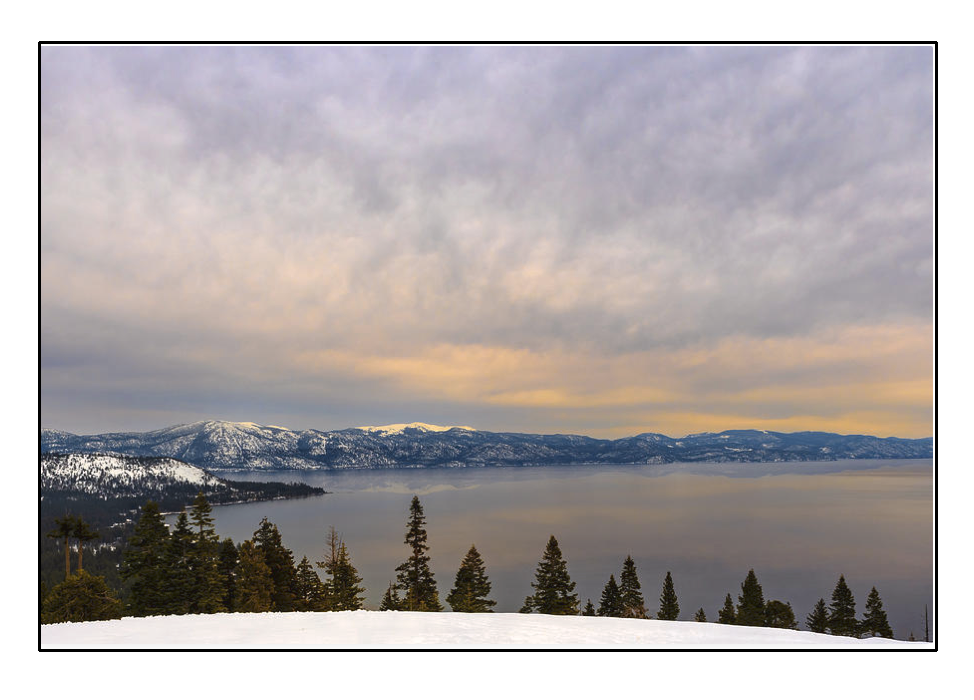 Sunset over Lake Tahoe